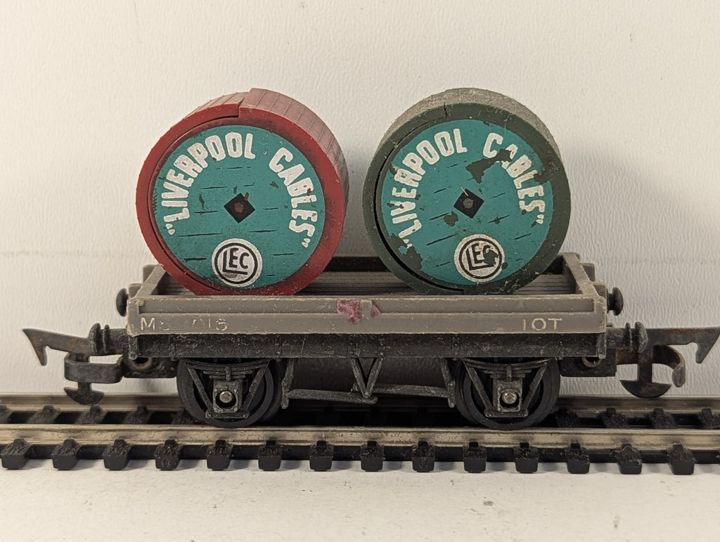 Tri-ang OO Gauge Cable Drum Wagon Goods Wagon M59015 BR Grey R17