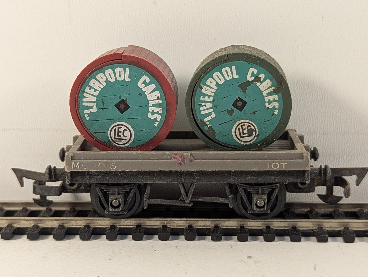 Tri-ang OO Gauge Cable Drum Wagon Goods Wagon M59015 BR Grey R17