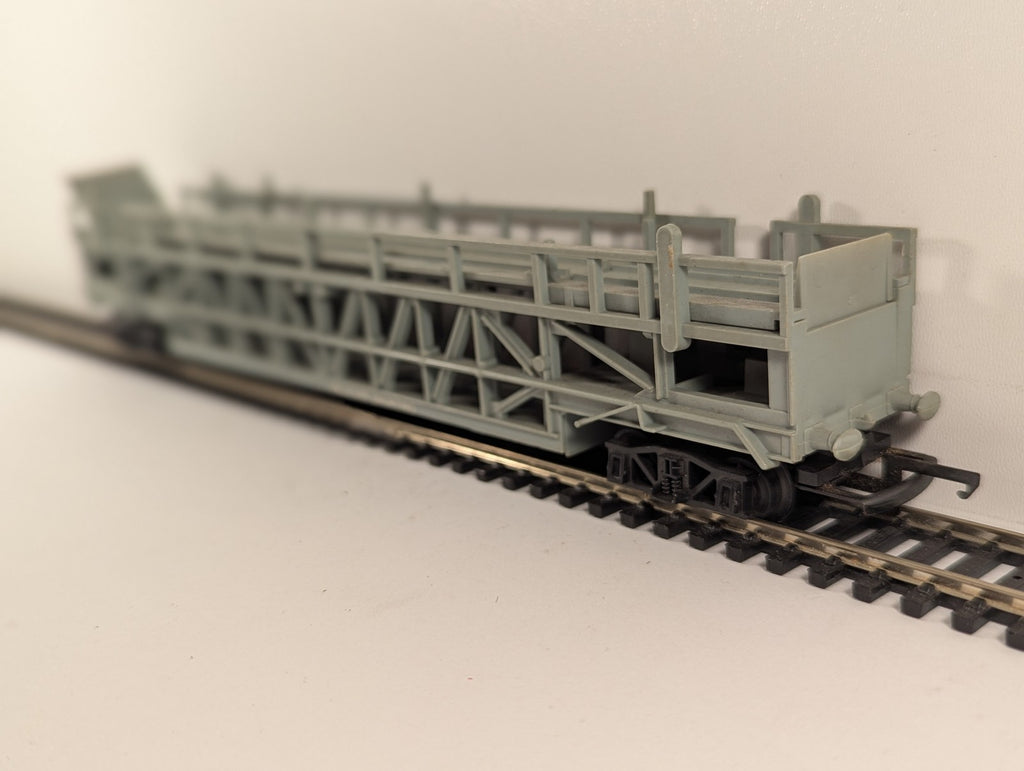 Tri-ang OO Gauge Double Deck Car Transporter Goods Wagon Grey R342