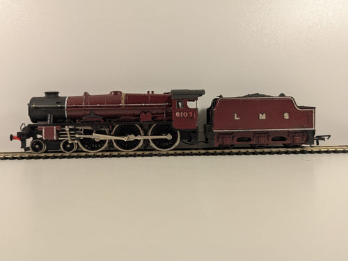 Airfix OO Gauge Royal Scots Fusilier Steam Locomotive - Repainted Maroon