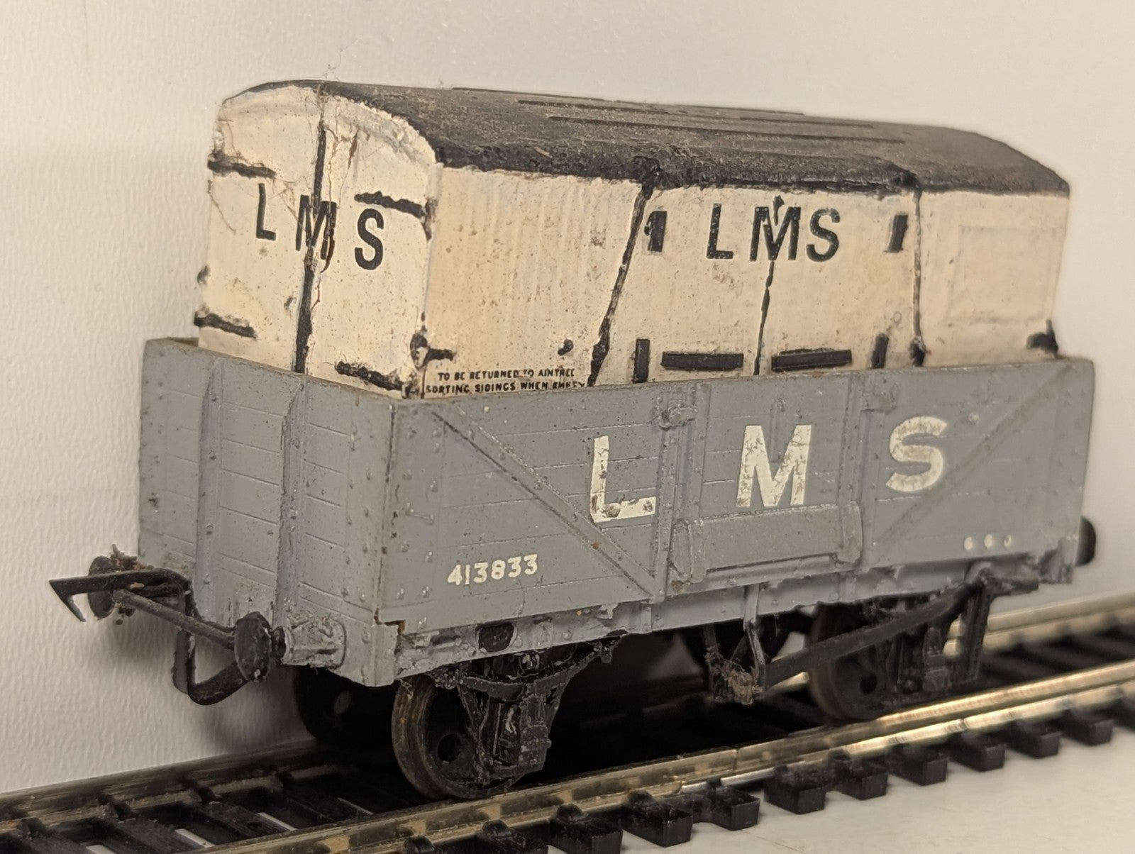 Kitbuilt OO Gauge LMS Open Wagon with Container