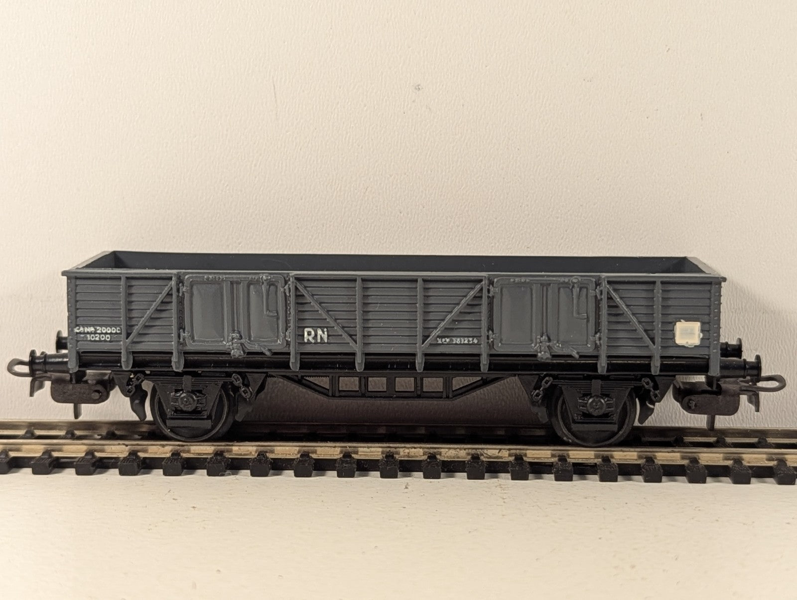 Electrotren HO Gauge RN 2-Axle Open Wagon Goods Wagon XPV 385234 Grey