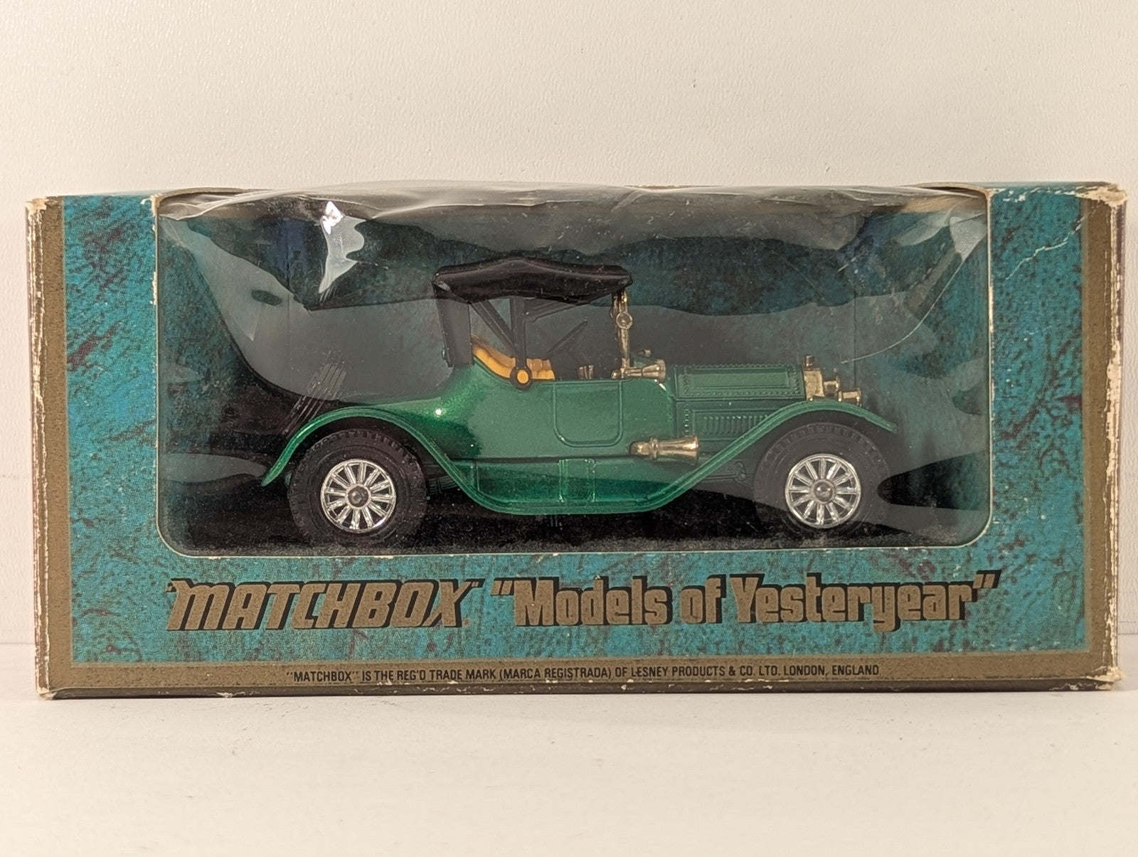 Matchbox 1913 Cadillac Die-cast Model Car Green Y-6