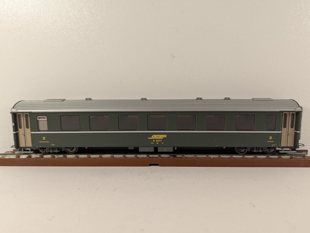 Bemo HOm RhB Einheitswagen B 2377 Passenger Coach RhB Green 3240 117