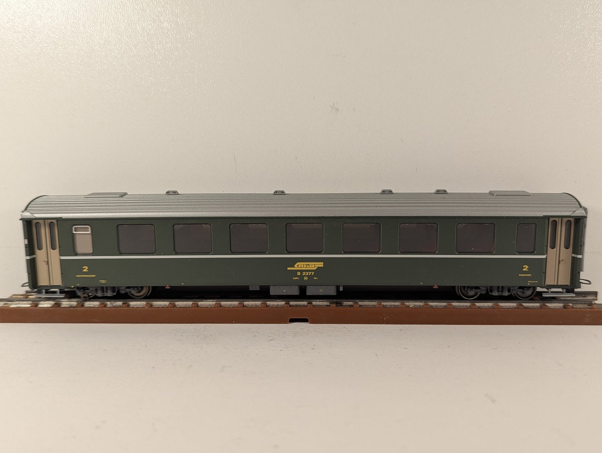 Bemo HOm RhB Einheitswagen B 2377 Passenger Coach RhB Green 3240 117
