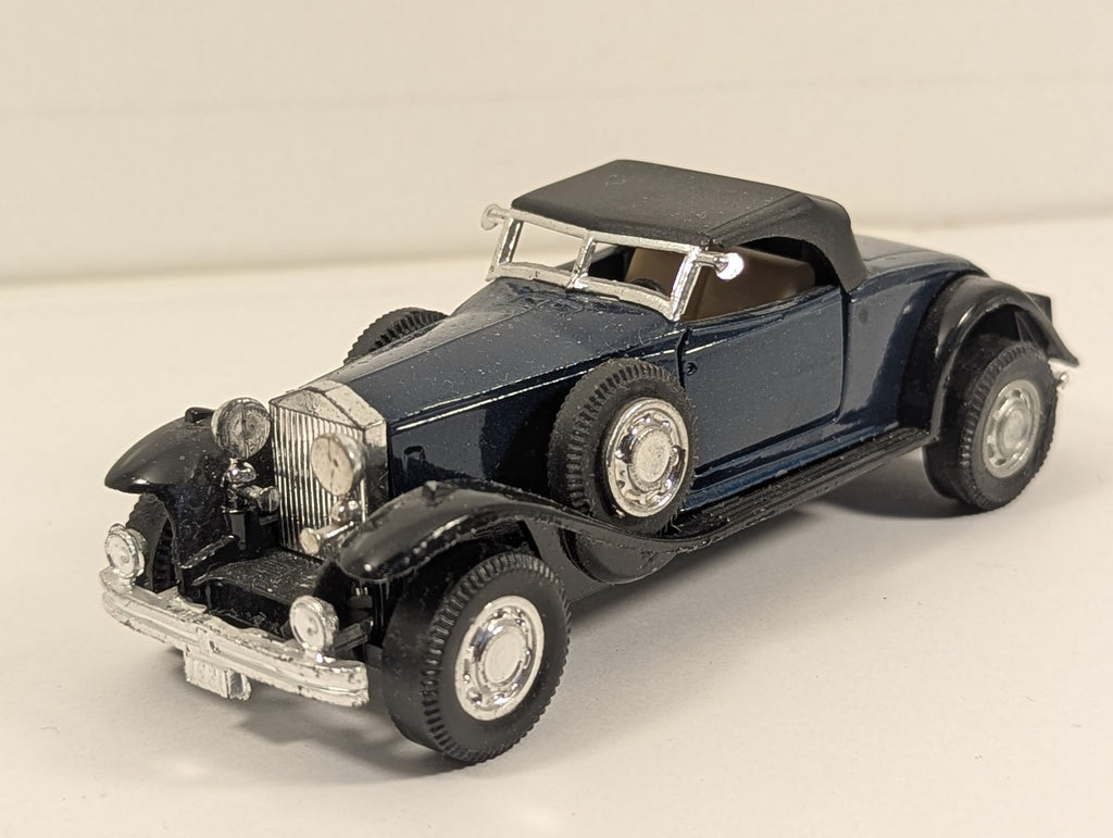 Yatming 1:64 1931 Rolls-Royce Phantom II Die-cast Model Car Dark Blue and Black