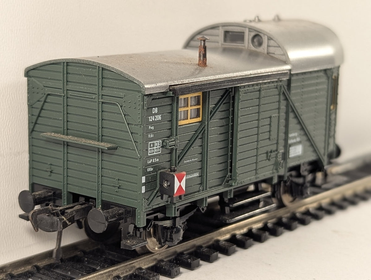 Fleischmann HO Gauge DB Pwg Güterzug-Gepäckwagen Goods Brake Van 124 206