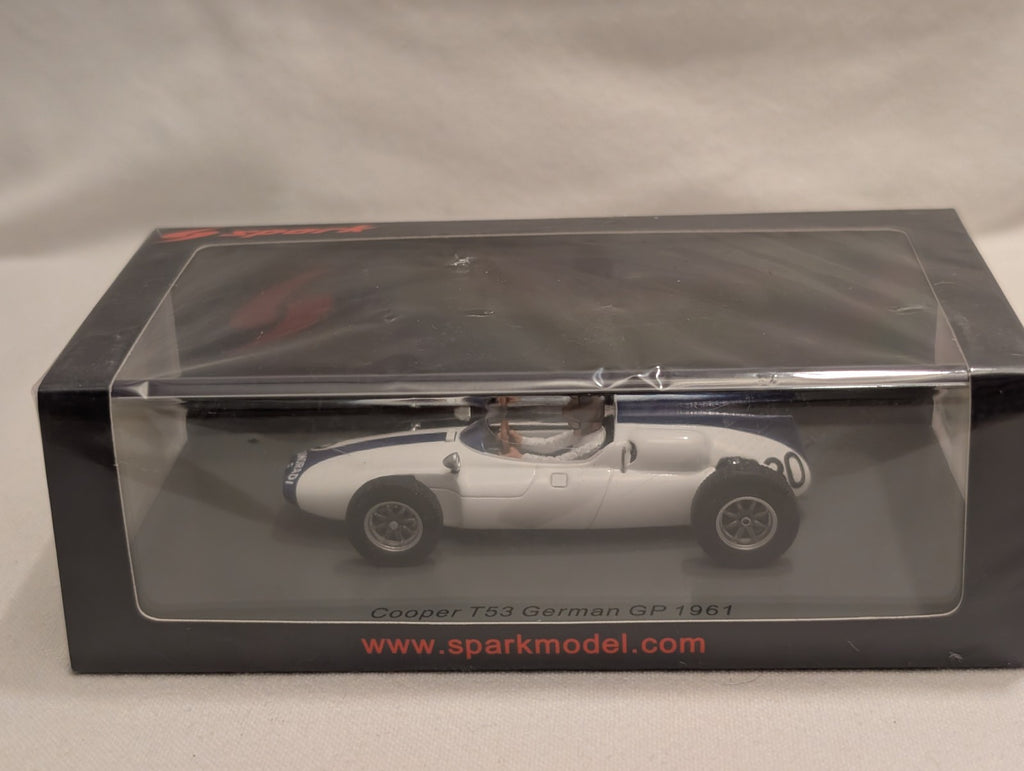 Spark 1:43 Cooper T53 German GP 1961 Ian Burgess Die-cast Car 30
