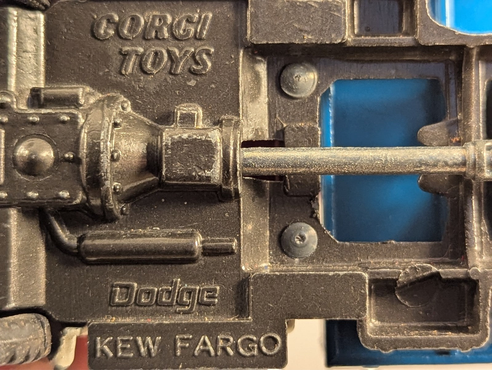Corgi Toys No. 483 Dodge Kew Fargo Tipper Truck 1:43 Scale - Missing Wheel