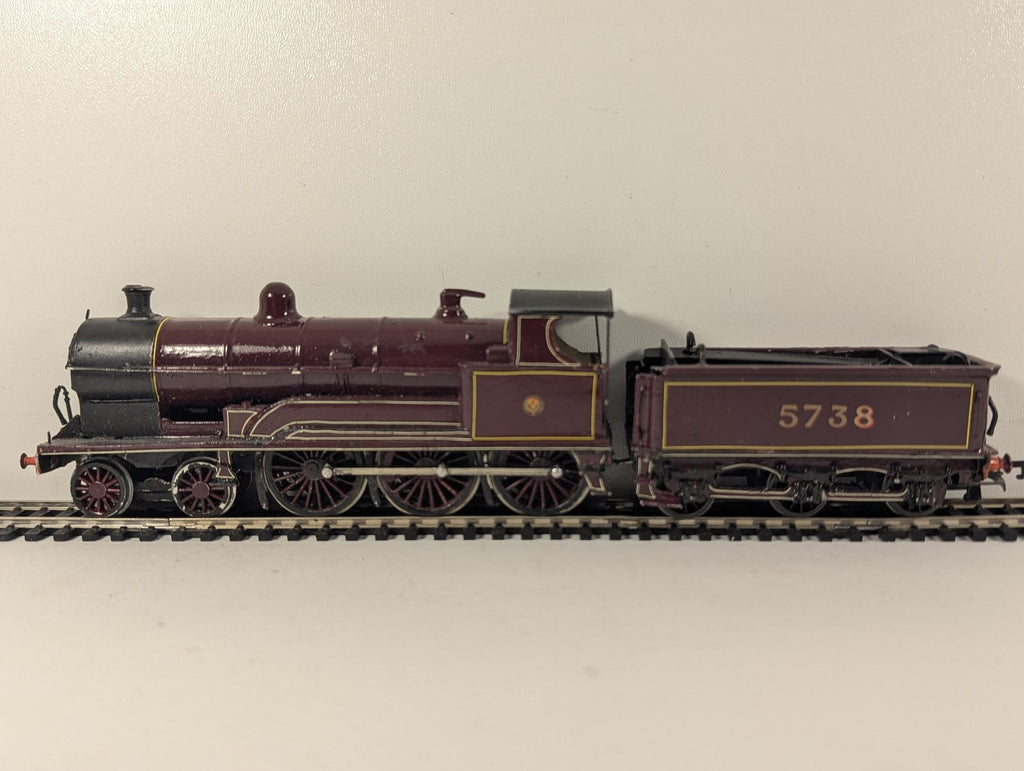 Kitbuilt LNWR Prince of Wales Class 4-6-0 Locomotive 5738 LMS Crimson Lake