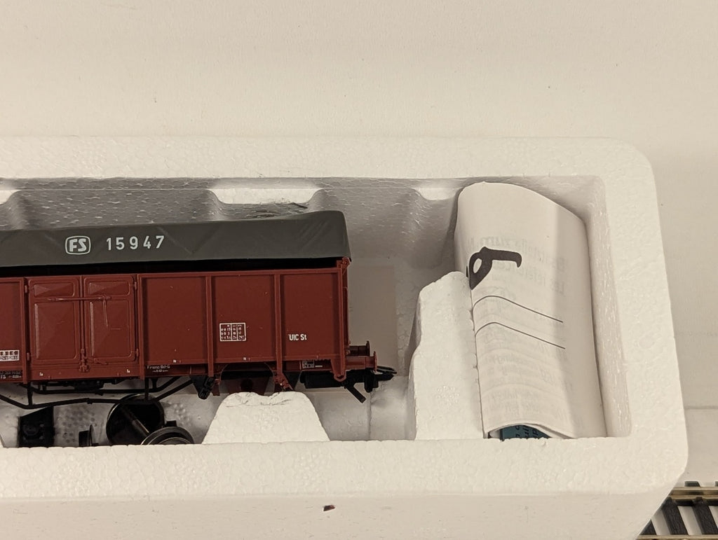 Roco HO Gauge FS Type E Open Wagon with Tarpaulin Goods Wagon 501 1 492-4