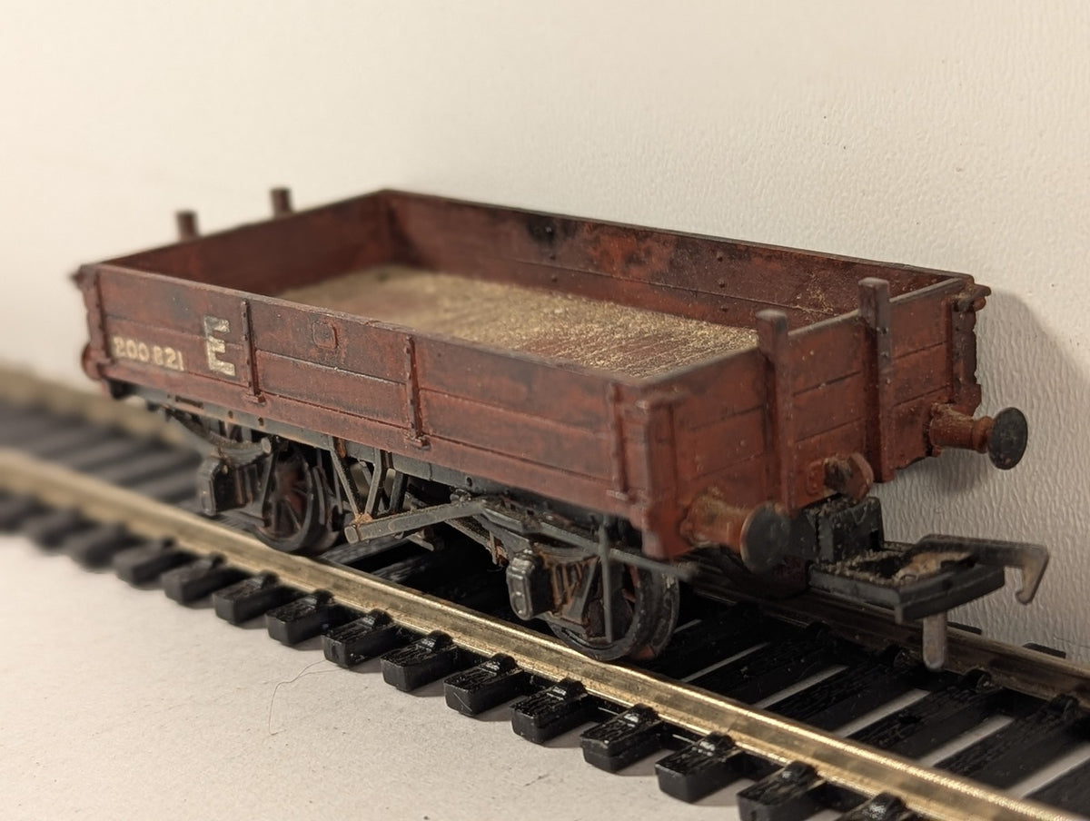 OO Gauge LNER 5-Plank Open Wagon Goods Wagon E200821 BR Bauxite