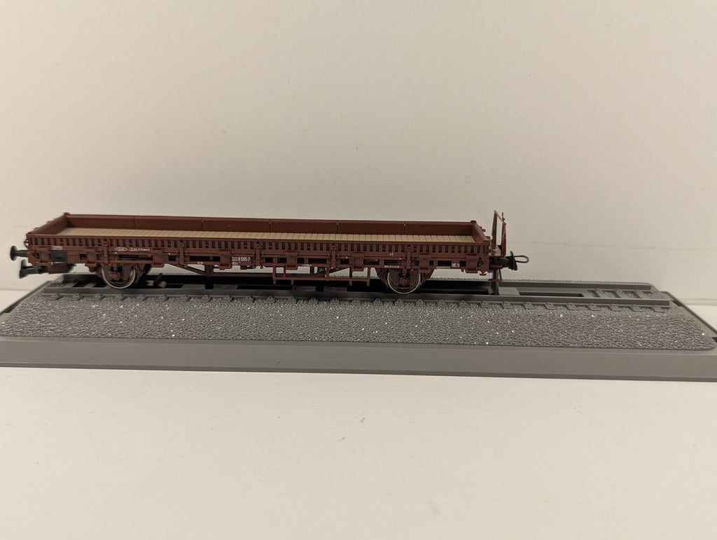 Roco HO Scale DB AG Kbs Stake Wagon with Unimog Ziegler Fire Engine