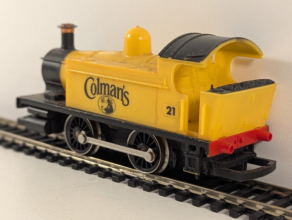 Hornby R155 OO Gauge Holden Class 101 0-4-0T “Colman’s” Yellow Loco – Faults