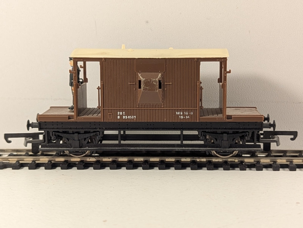 Lima OO Gauge BR 20 Ton Standard Brake Van B 954521 BR Brown