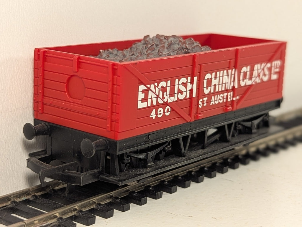 Hornby OO Gauge 7 Plank Open Wagon Goods Wagon 490 English China Clay