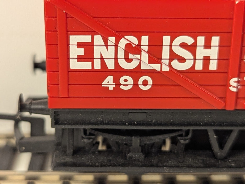 Hornby OO Gauge 7 Plank Open Wagon Goods Wagon 490 English China Clay