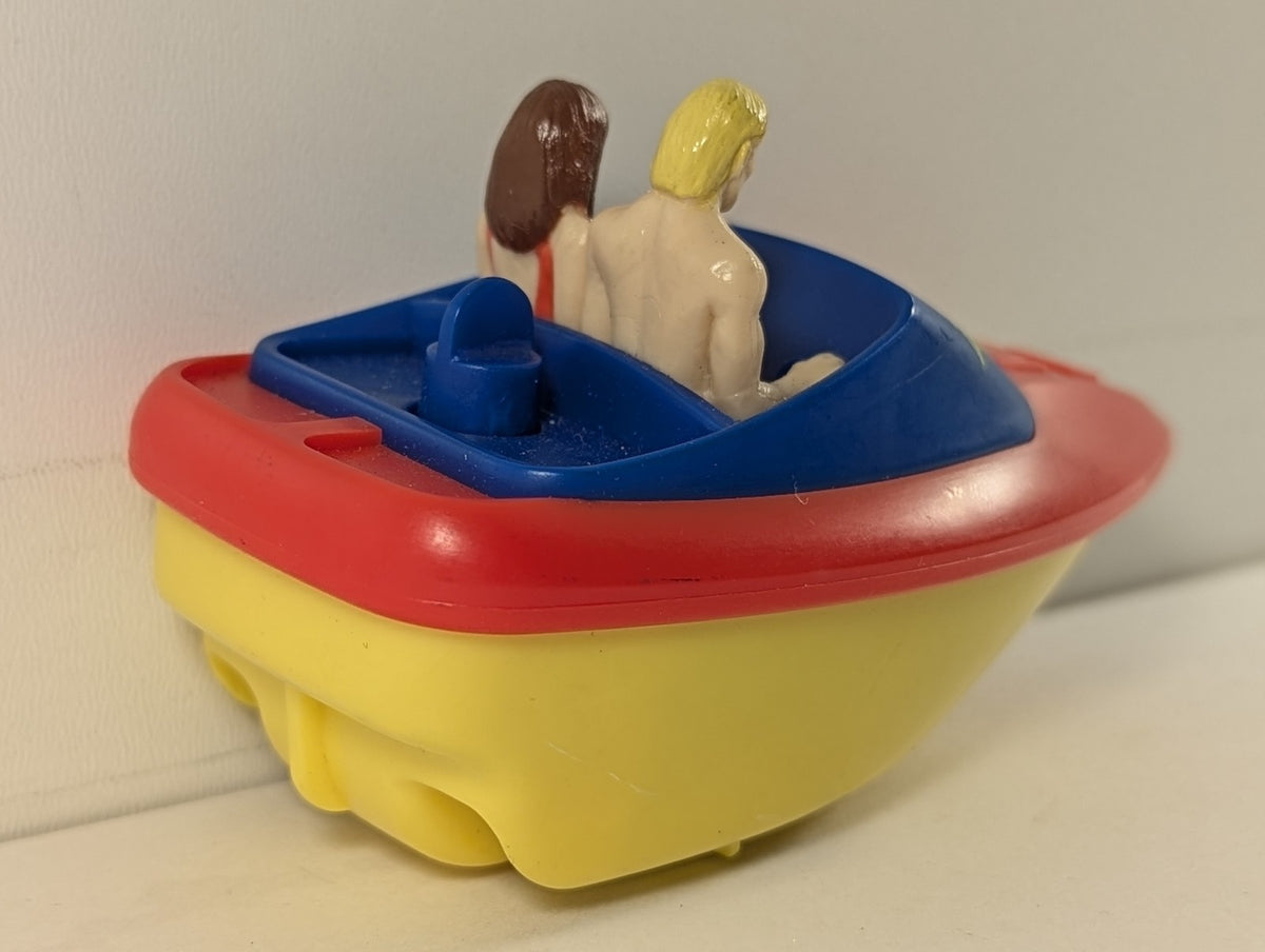 Burger King Baywatch Speedboat Toy Fast Food Toy Baywatch Red, Yellow and Blue