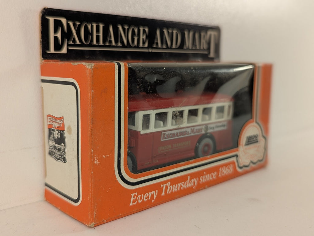 Lledo London Transport Single Decker Bus 'Exchange & Mart' Die-cast Model Bus