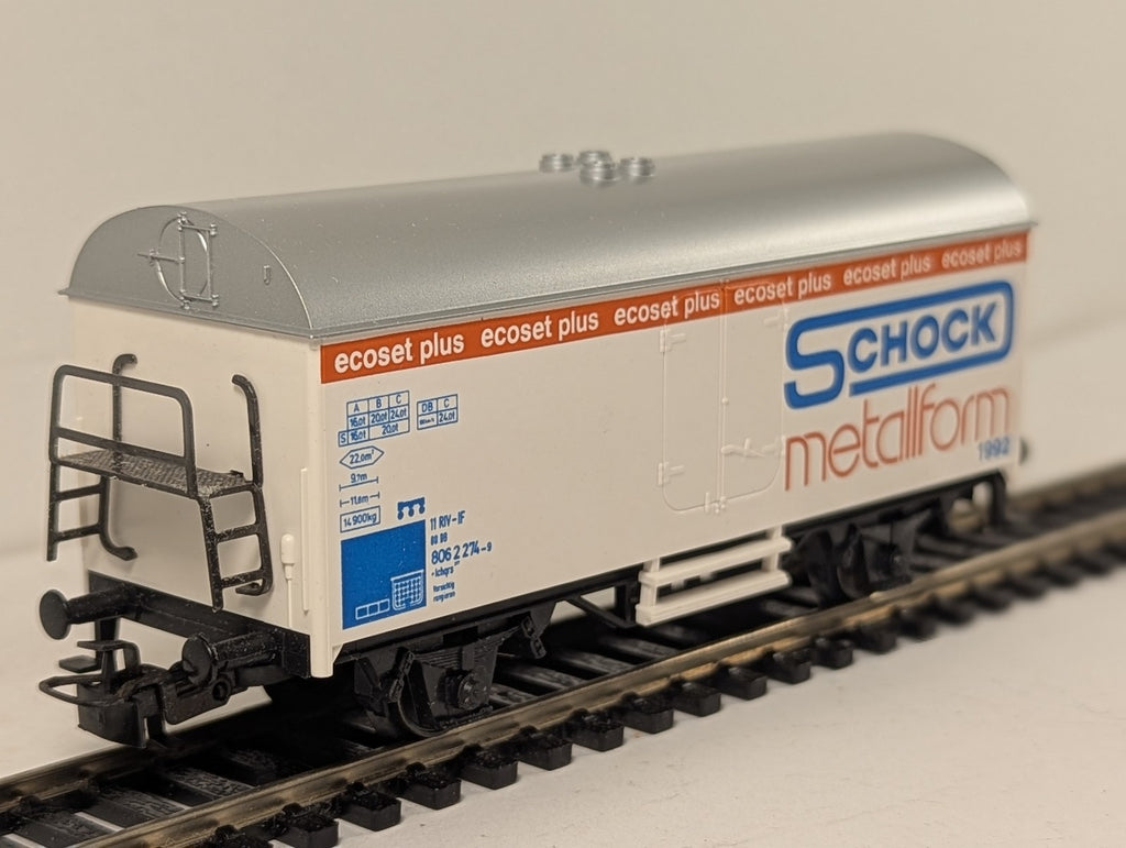 Märklin H0 Gauge Schock Metallform 1992 Refrigerator Van Goods Wagon 806 2 274-9