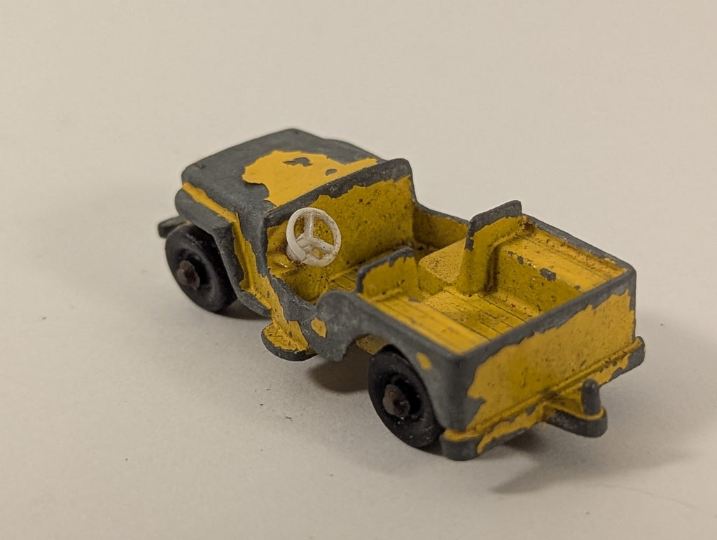 Matchbox Willys Jeep Die-cast Vehicle Yellow 72a