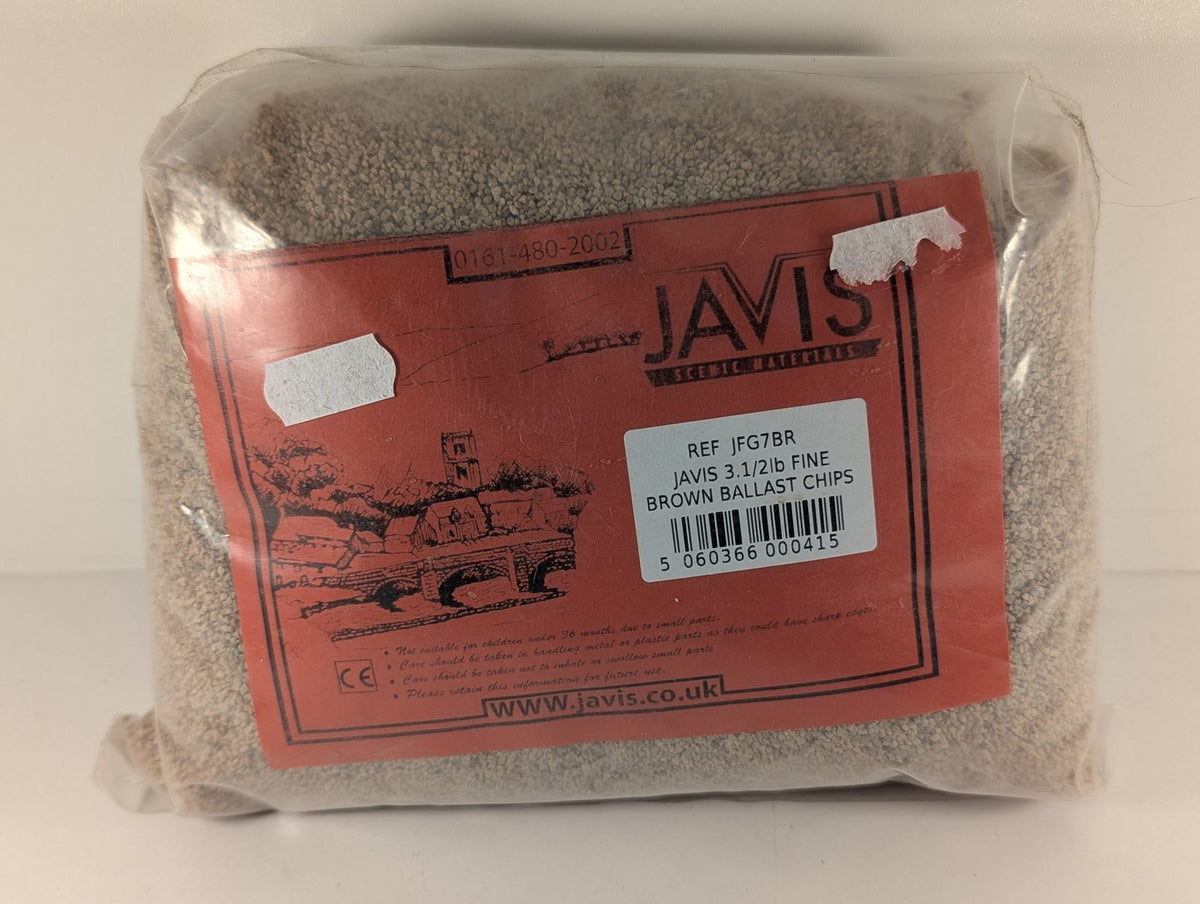 Javis Fine Brown Ballast Chips Scenic Materials JFG7BR