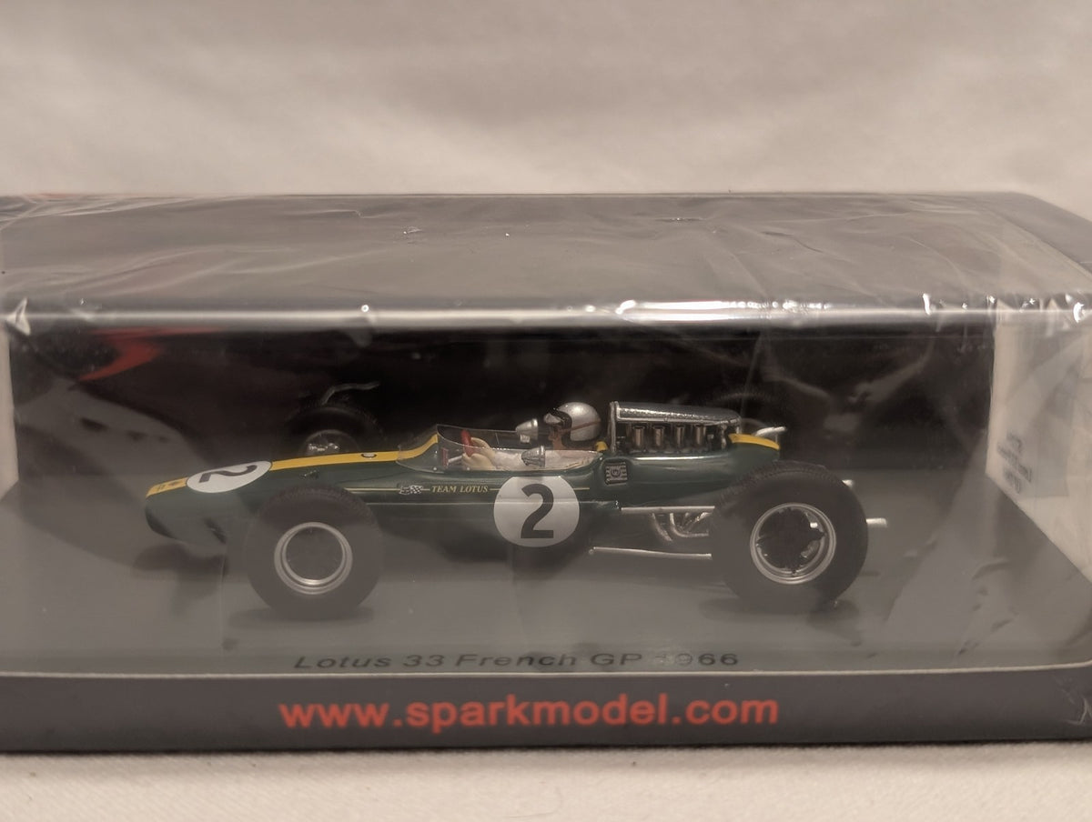 Spark 1:43 Lotus 33 French GP 1966 Pedro Rodriguez Die-cast Model Car 2