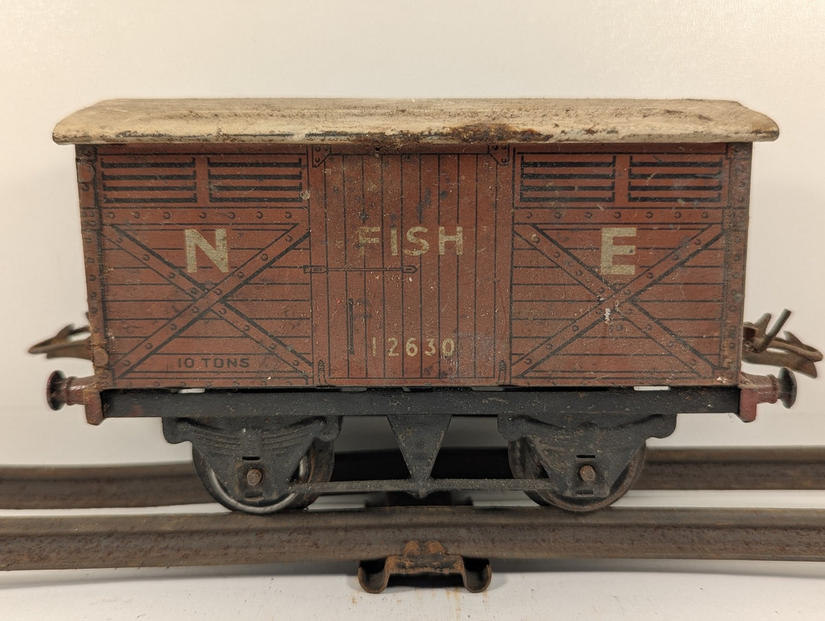 Hornby O Gauge No. 1 Fish Van Goods Wagon 12630 LNER brown
