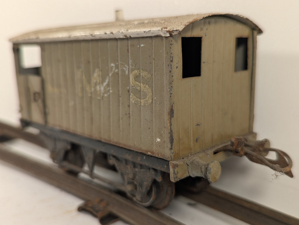 Hornby O Gauge No.1 Goods Brake Van LMS Olive Green