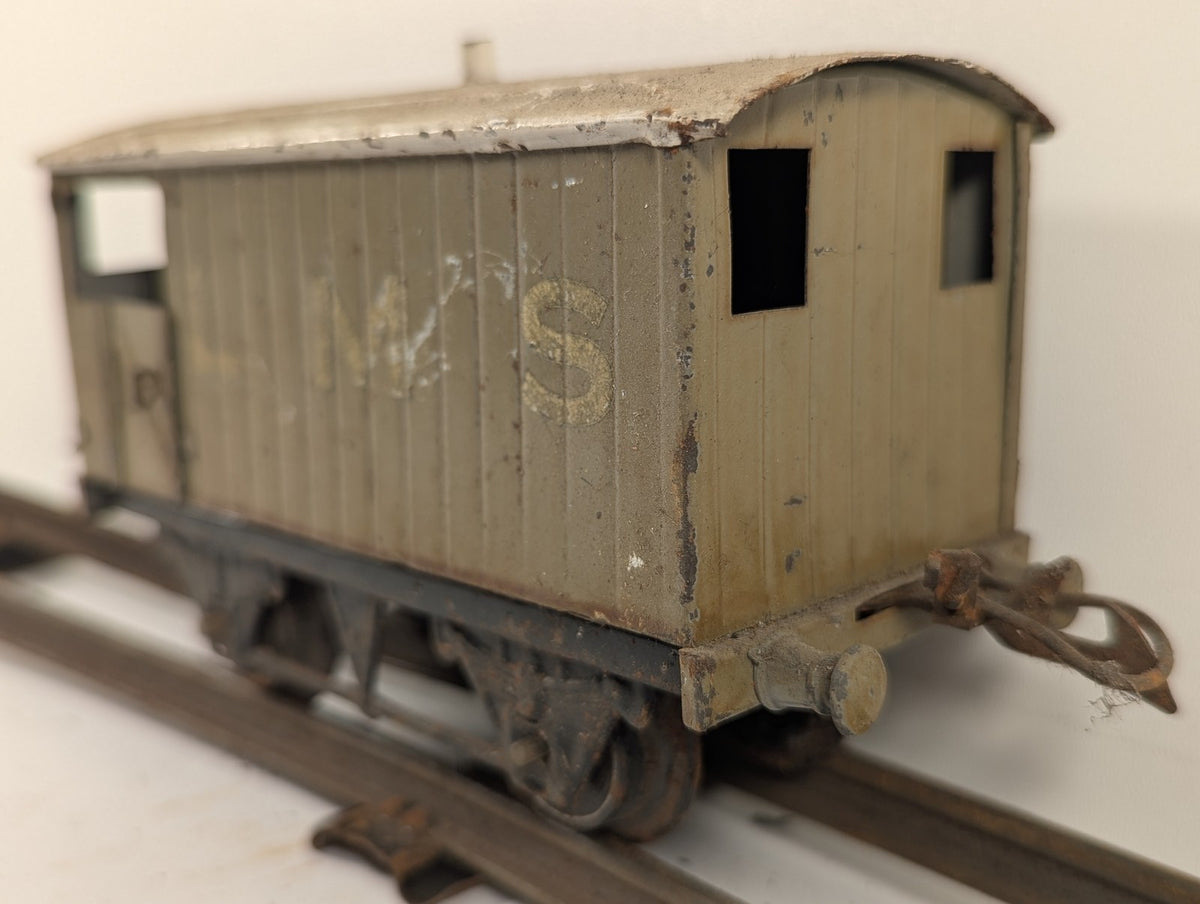 Hornby O Gauge No.1 Goods Brake Van LMS Olive Green