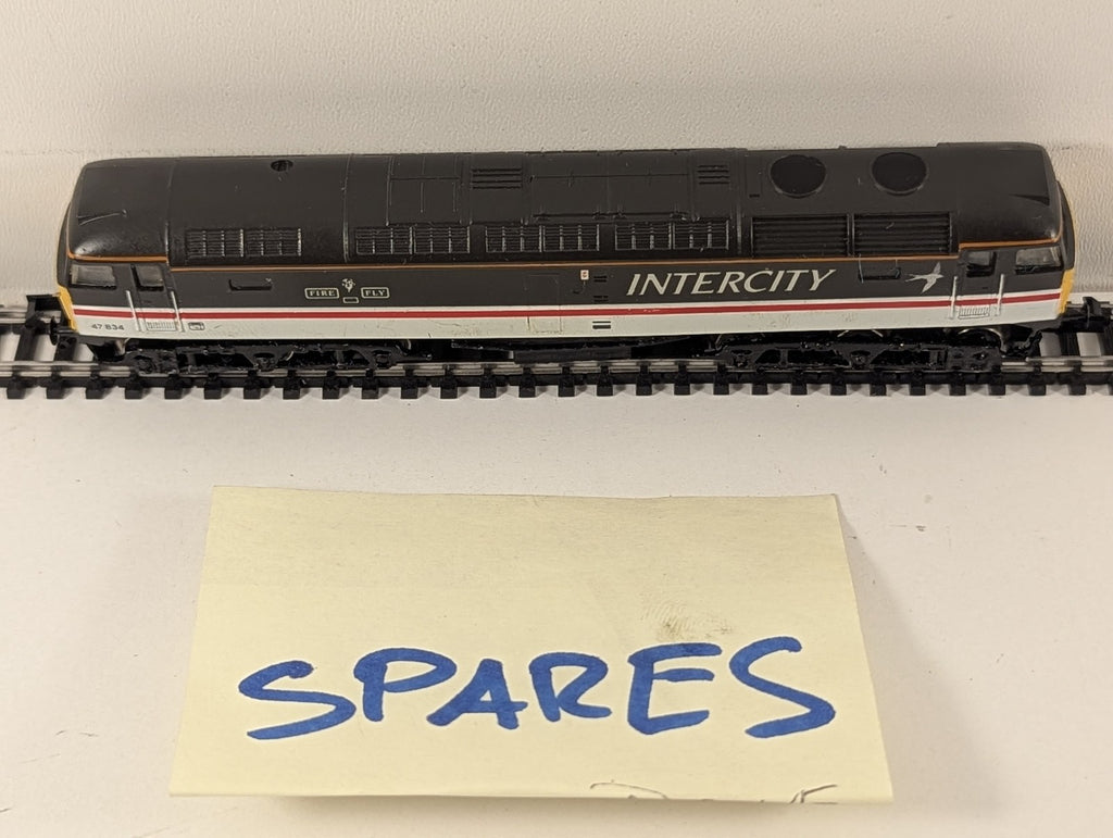 Graham Farish N Gauge Class 47 Diesel Locomotive 47834 InterCity Swallow