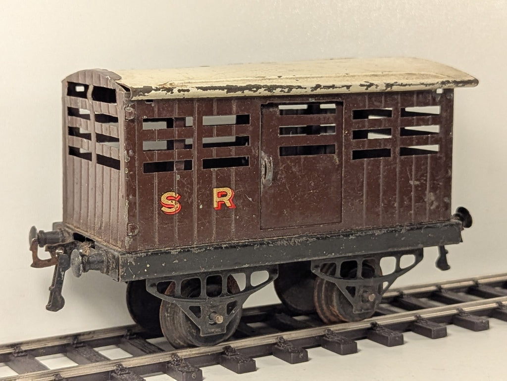 Hornby O Gauge No.2 SR Cattle Wagon - Damaged