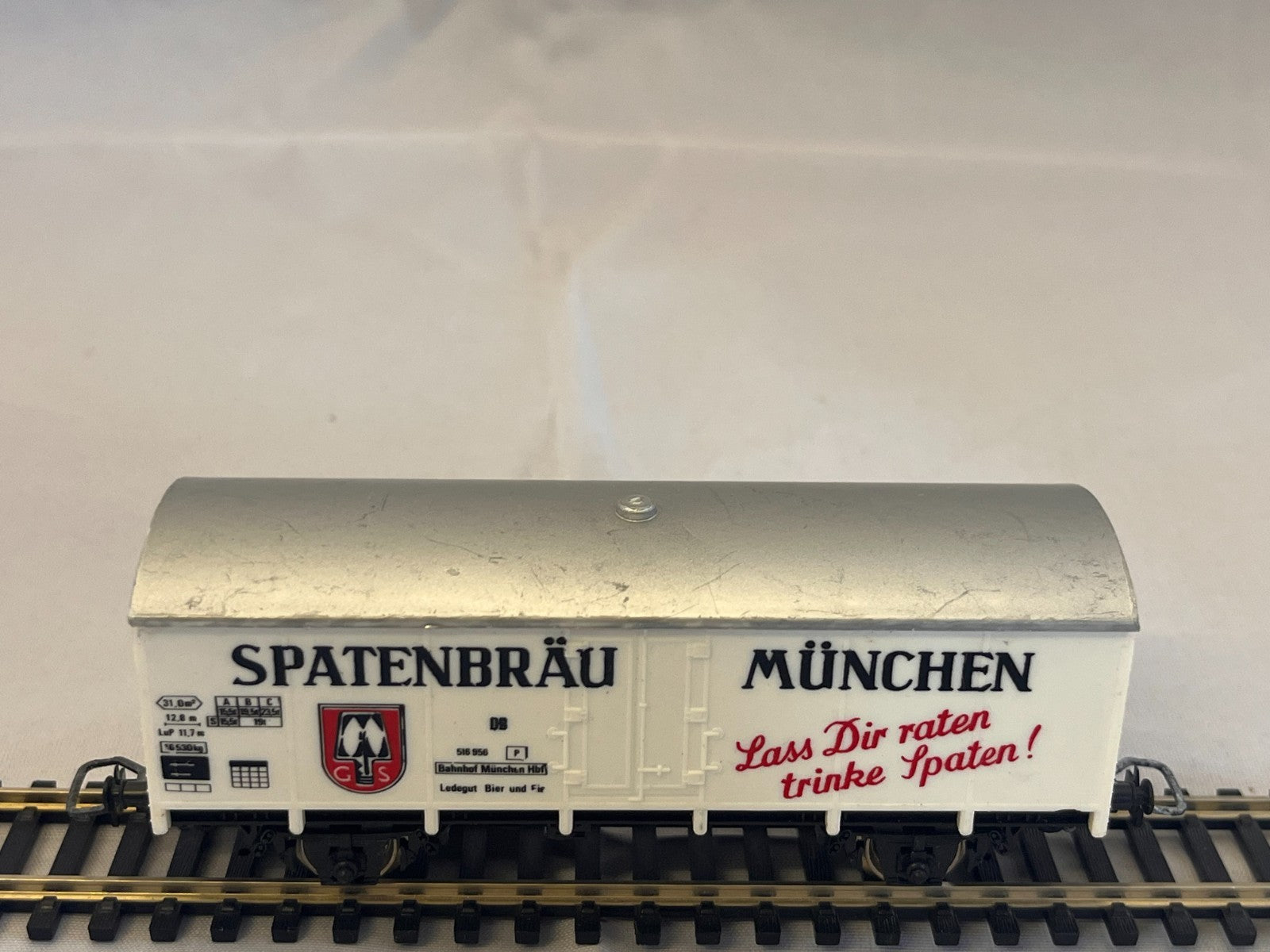 Jouef HO Scale Spatenbräu München Refrigerated Beer Wagon