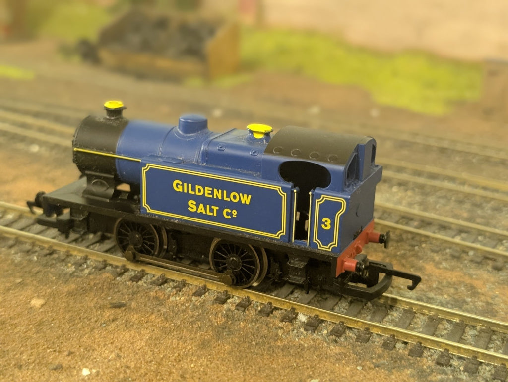Hornby R3211 Class D 0-4-0T 3 in Gildenlow Salt Co lined Blue