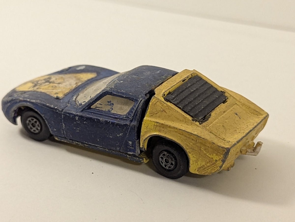 Matchbox Speed Kings K-24 Lamborghini Miura Die-cast Model Car Blue and Yellow