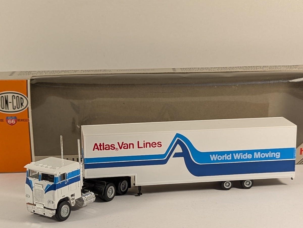 Con-Cor HO Scale Atlas Van Lines Cabover Articulated Truck