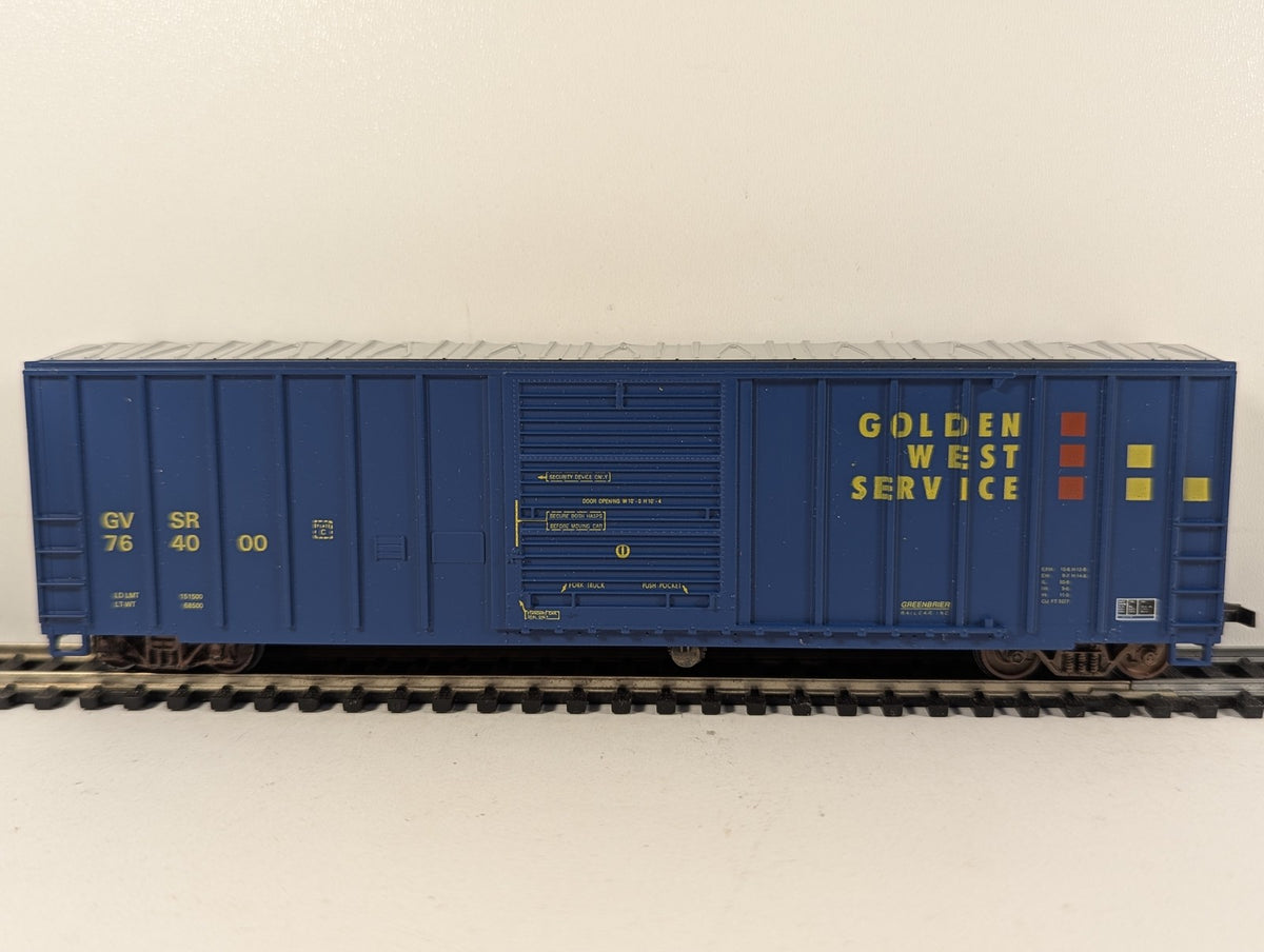 Roundhouse HO Gauge 50ft FMC SD Box Car Boxcar GVSR 764000 Golden West Service