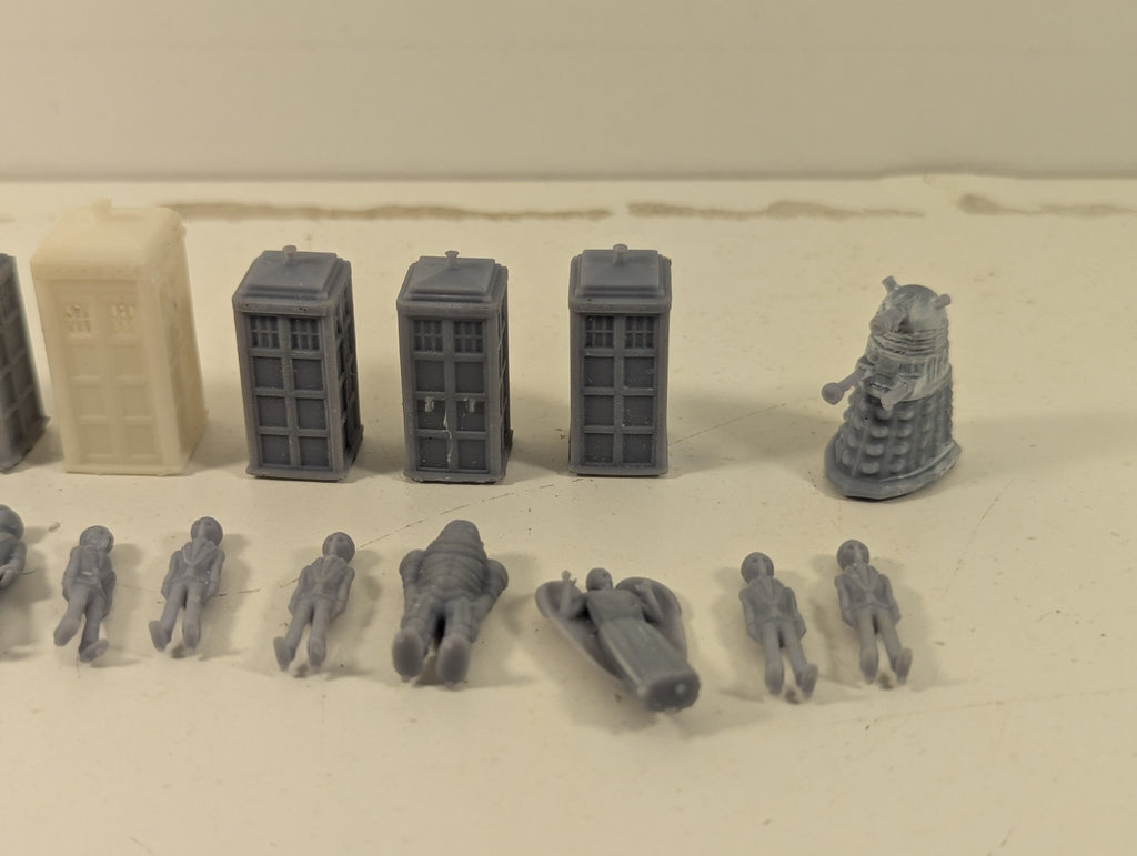 3D Printed OO Gauge Doctor Who Fan Art Accessories