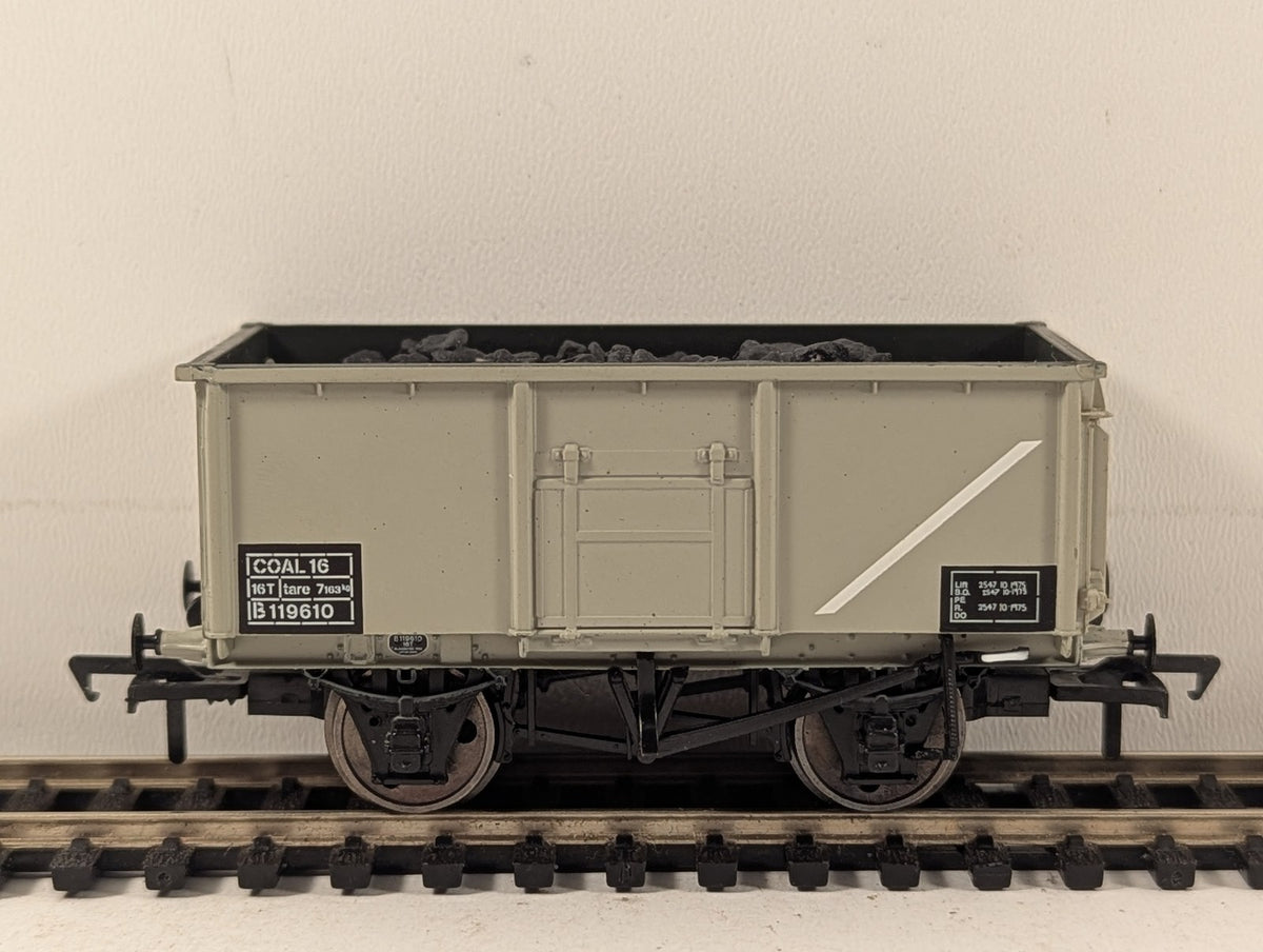 Bachmann OO Gauge 16 Ton Steel Mineral Wagon Goods Wagon B119610 BR Grey 37-250A