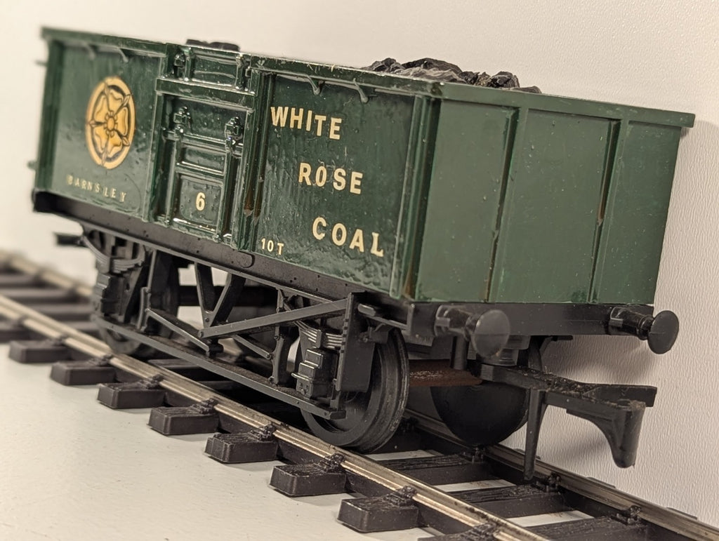 White Rose Coal Barnsley O Gauge Mineral Wagon Kit-Built Repainted