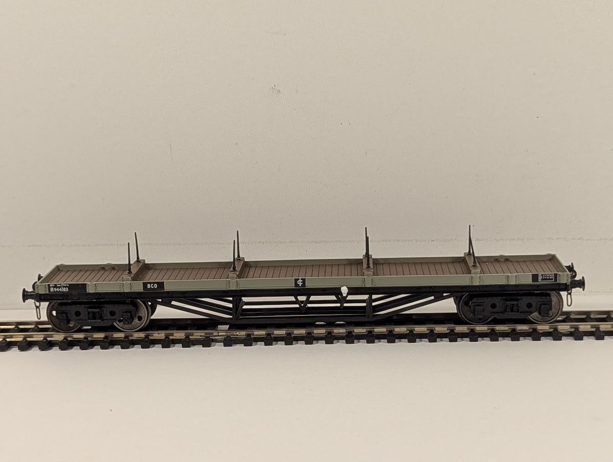 Bachmann OO Gauge BR Bogie Bolster C Wagon Goods Wagon B944183 BR Grey