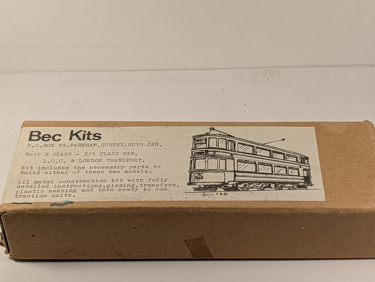 Bec Kits OO Gauge E Class / E/1 Class Car Tram Kit L.C.C. & London Transport