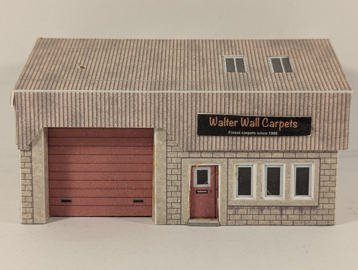 Metcalfe N Gauge Modern Industrial Unit Building Walter Wall Carpets PO284