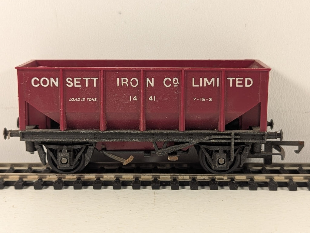 Tri-ang OO Gauge Operating Hopper Wagon Goods Wagon 1441 Consett Iron