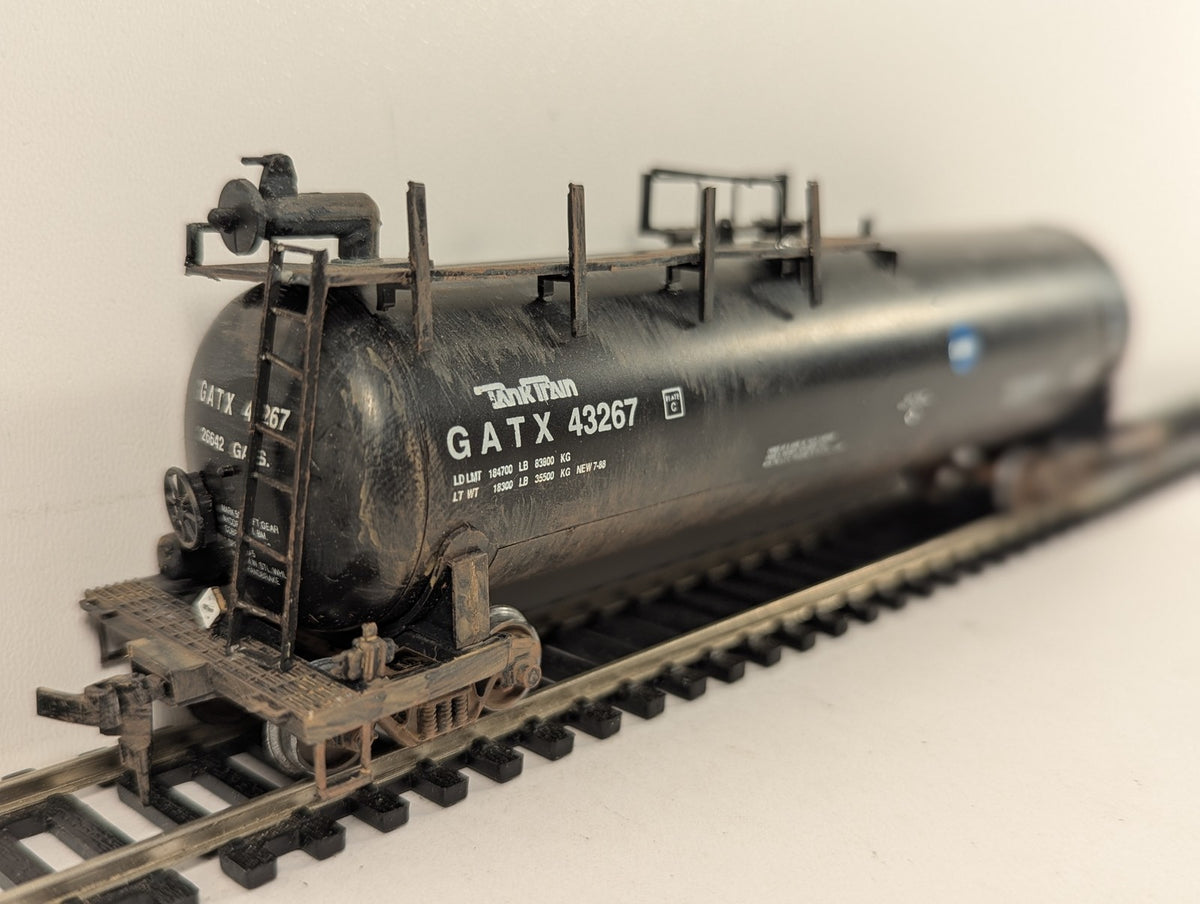 Roundhouse HO Gauge 50' Tank Train Tank wagon GATX 43267 GATX Black 3254