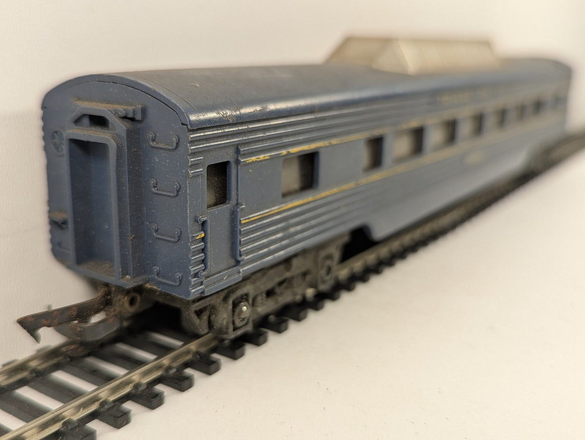 Triang Vista Dome Coach finished in Transcontinental Blue & Yellow livery.