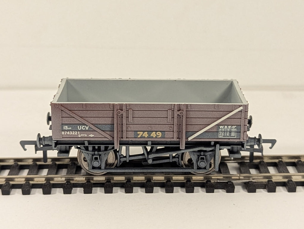 Bachmann OO Gauge 5 Plank China Clay Wagon without Hood Goods Wagon B743221