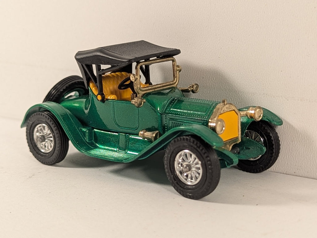 Matchbox 1913 Cadillac Die-cast Model Car Green Y-6