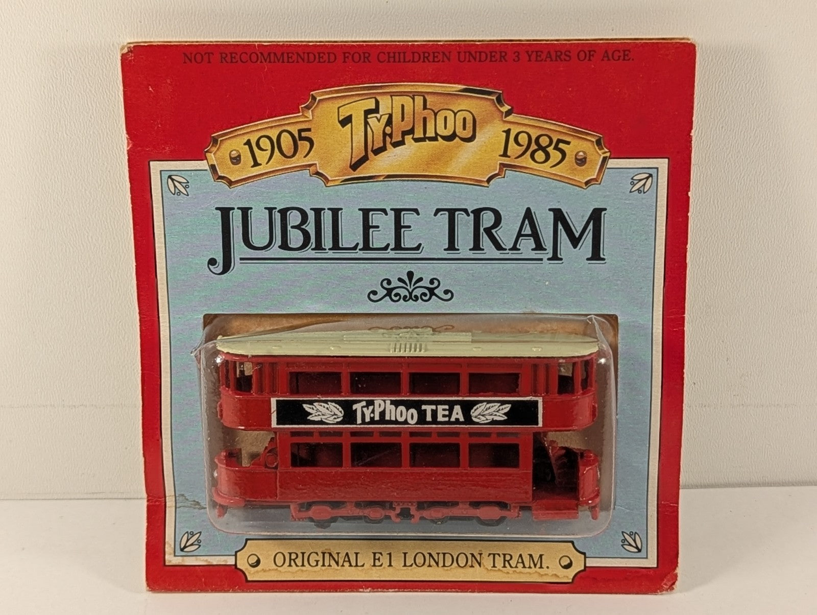 Lledo Jubilee Tram (Original E1 London Tram) Ty.Phoo Tea Red