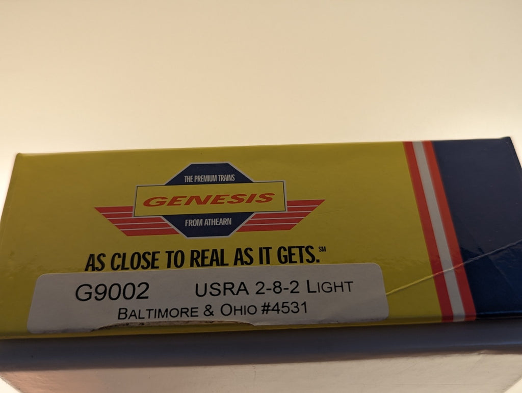 Athearn Genesis HO Scale USRA 2-8-2 Light Steam Locomotive 4531 Baltimore & Ohio